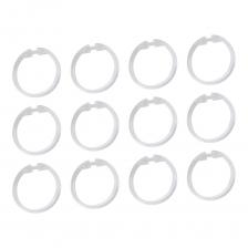 Кольца для штор Fora пластиковые прозрачные (12 шт.) (К13)