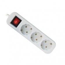 Defender Удлинитель S318 1.8 м, 3 розетки [] выключатель, с заземлением [99233]