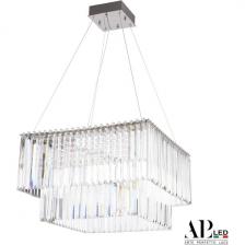 Подвесная люстра хрустальная светодиодная APL LED Sicilia SH10.52.C.Ni.4000