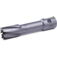 Сверло корончатое TCT d=65 мм, L=50 мм AT-S TN5065 предназначено для магнитных сверлильных станков. С помощью держателя КМ/WELDON 19 - корончатое сверло адаптируется и на стационарные сверлильные станки. Сверло корончатое оснащено напайками из твердого сплава TCT. Обладает высокой износостойкостью и подойдет для сверления сталей, сверхпрочных сталей и сплавов, нержавейки, а также рельсов. Максимальная стойкость и оптимальная геометрия режущих кромок. Для сверления необходимо использовать центрирующий штифт (пилот, направляющая) размер 7.98х115 мм. В комплект поставки не входит и приобретается отдельно. Рекомендовано применять СОЖ для охлаждения. Внимание, изображение товара может отличаться от реального! Верные параметры указаны в технических характеристиках товара.