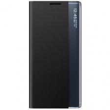 Чехол-кейс MyPads для Samsung Galaxy S21+ plus (SM-G996) с боковым окном водоотталкивающий черный