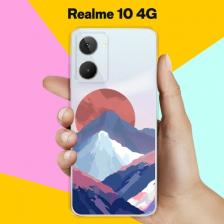 Силиконовый чехол на Realme 10 4G Горы / для Риалми 10 4Джи