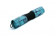 Накладка на штангу анатомическая с чехлами 10х43 см Sportex E45492 голубой камуфляж