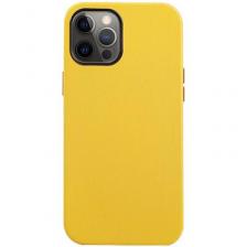 Чехол-накладка K-Doo Noble Collection для iPhone 13 Pro Max искусственная кожа (желтый)