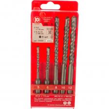 Набор буров sds plus Набор буров SDS-plus (5-12 мм; 5 шт.) Калибр 00000051982