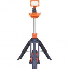 Аккумуляторная осветительная вышка с одной светодиодной лампой с силой света 11000лм и максимальной высотой 2.4м. Имеет степень защиты IP 66 и предназначена для работы в тяжелых погодных условиях. Имеет несколько режимов освещения, оснащена 1 аккумуляторами и способна светить 8 часов подряд. Оснащена usb портом для подзарядки гаджетов и иных устройств. Имеет возможность работать от сети. Отлично подойдет для спасательных операций, выездных мероприятий, кемпинга, рыбалки, охоты, ремонтных и погрузочных работ в темное время суток. Продукт разработан с учетом потребностей МЧС России и впервые был представлен и отлично себя показал в тяжелых условиях при проведении учений МЧС “Безопасная Арктика 2025”.