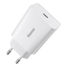 Сетевое зарядное устройство Baseus Speed Mini Quick Charger 1C 20W White (CCFS-SN02)