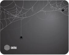 Коврик для мыши Cactus CS-MP-D13S Spider gray черный 250x200x3мм
