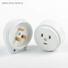 Разъем для плиты Smartbuy РШ-ВШ, 2P+PE, ОУ, 32 А, 240 В, пластик, белый