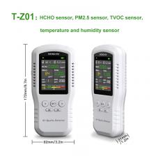 Монитор качества воздуха Bosean CO2 CO PM2.5 HCHO TVOC, измеритель температуры и влажности воздуха, домашний детектор качества воздуха, реальный датчик, голосовая сигнализация