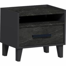 Тумба прикроватная «Айрис 41», 486x358x445 мм, цвет антрацит/креатель
