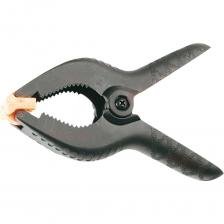 Струбцина ручная клещеобразная пластиковая с усиленной пружиной. Благодаря большому захвату можно использовать с различными деталями, конструкция обеспечивает быстрое стягивание с нужным усилием.