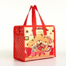 Сумка детская на молнии, цвет красный