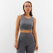 Топ спортивный женский MINAKU графит, размер 44