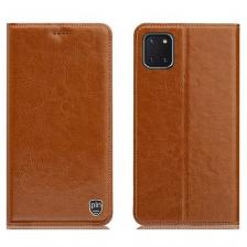 Чехол-книжка MyPads Premium для Samsung Galaxy Note 10 Lite / Note10 Lite SM-N770F из качественной натуральной мраморной кожи буйвола прошитый эл.