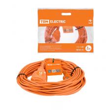 Tdm SQ1301-0620 Удлинитель-шнур силовой УШз16 (штепс. гнездо, 10м ПВС 3х1,5) 1 шт