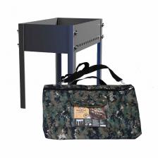 Мангал переносной Firewood сборный с сумкой 50х30 см