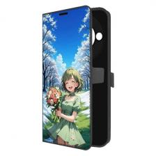 Чехол Krutoff Eco Book для Honor X9c Smart Аниме весна