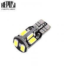 Автомобиль W5W T10 светодиодный фонарь 10-5630 SMD боковые габаритные огни белый теплый белый габаритный светильник s лампа приборной панели лампа постоянного тока 12 В
