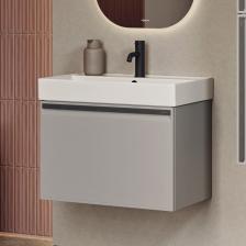 Тумба под раковину без столешницы Aqwella Pure 65 серый туман