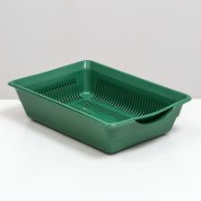Туалет глубокий с сеткой 36x25x9 см, зеленый