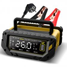 2025 26A автомобильное зарядное устройство 6 В/12 В/24 В LiFePO4 автомобильное зарядное устройство для литиевого AGM гелевого свинцово-кислотного аккумулятора для автомобиля мотоцикла