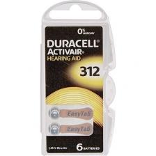 Слуховой аппарат Duracell ActivAir 312 MF BL066 — упаковка из 6 шт.