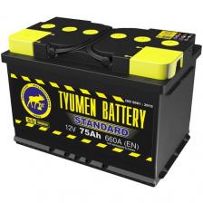 Автомобильный аккумулятор TYUMEN BATTERY STANDARD 6CT-75L 660А п.п., 278х175х190, полярность прямая