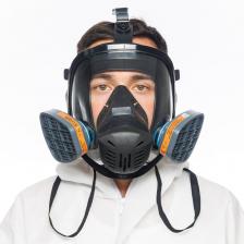 Противогаз фильтрующий UNIX 5000 А1 - надежное средство защиты органов дыхания, лица и глаз человека от вредных веществ и аэрозолей, присутствующих в воздухе рабочей зоны. Применяется при работе с краской, растворителями, эпоксидными смолами. Противогаз оснащен панорамной полнолицевой маской UNIX 5000. Маска выполнена из эластичной резины, что обеспечивает повышенную прочность оголовья, обтюратора и подмасочника. Маска легко и надежно размещается на голове с помощью пятиточечного оголовья с самозатягивающимися пряжками. Прочное панорамное стекло из поликарбоната обеспечивает безопасность при механических воздействиях. Площадь поля зрения более 80%. Один универсальный размер Байонетная система крепления фильтров позволяет легко и быстро производить замену. Фильтр 501 A1 обеспечивает защиту от органических газов и паров. Противогаз соответствует нормативным документам ТР ТС 019/2011, ГОСТ 12.4.121-2015 и имеет сертификат соответствия требованиям ТР ТС 019/2011.
