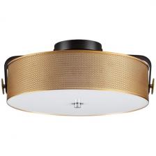 Потолочный светильник Lumion Drumy 6597/40L черный, античная латунь/античная латунь металл/металл, стеклоLED 40W 4000К 220V