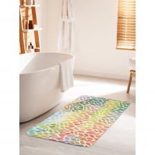 Коврик для ванной противоскользящий на пол 60х100 см станет ярким акцентом для создания домашнего уюта в интерьере вашей ванной комнаты. Большой половик для ванной, душевой и туалета выполнен из мягкого и приятного материала велсофт (100% полиэстер) с тонкой прослойкой из поролона. Велсофт- мягкий ворс, который обеспечивает комфортное прикосновение при хождении босиком. Основание изделия изготовлено из нетканого материала с антискользящим покрытием, что предотвращает его скольжение по плитке и кафелю. Края прямоугольного коврика надежно обработаны, не распушатся (не деформируются) во время эксплуатации. Быстро высыхает и не теряет своих свойств при длительном контакте с влагой. Универсальное изделие подходит для использования в бассейне, сауне, спальне в качестве прикроватного коврика и как коврик для детей. Аксессуар для ванной мгновенно впитывает влагу, быстро сохнет и не линяет. Уход: стирать при температуре 30-40 градусов, выбирая деликатный режим стирки и отжим не более 800 оборотов. НЕ ОТБЕЛИВАТЬ! Декоративная защитная подстилка с фотопринтом подходит для дома и дачи, хороший подарок маме, бабушке, папе, дедушке на День рождения, юбилей и новоселье. В комплект к коврику вы можете подобрать шторку для ванной и корзинку для белья под брендом JoyArty. Яркость рисунка может отличаться от изображения на сайте. Допустимо отклонение в размерах +- 2 см.