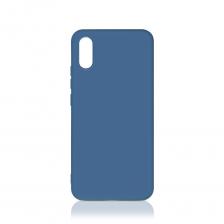 Силиконовый чехол с микрофиброй DF для Xiaomi Redmi 9A Синий