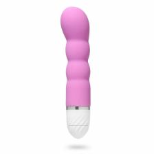 Вибратор со стимуляцией точки G, 17x3.5 см, розовый