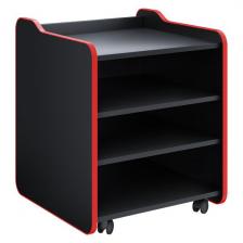 Тумба для игрового компьютерного стола Case Lite 50 Black/Red (CS-2BKRD-LT)