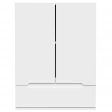 Шкаф над стиральной машиной DIWO Коломна 60 навесной с выдвижным ящиком, 60x80x32 см, белый