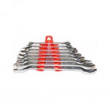 Ключи изготовлены из высококачественной стали 31CrV3 в соответствии со стандартами TS ISO 10102 DIN 3110. Восемь профессиональных SAE ключей. Габариты набора 165x280x65 мм.