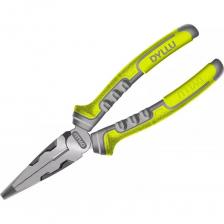 DYLLU DTPL2716 длинногубцы универсальные, особенно популярны в радиотехнике. Экономят 30% усилий по сравнению с обычными аналогами. Двухцветная ручка обеспечивает уверенный захват и комфорт, не скользит в руках.