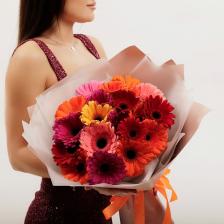 Букет живых цветов БУКЕТНАЯ ЛАВКА 19 Ярких гербер