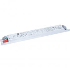 Диммируемый стабилизатор тока светодиодов (Наше наименование) это токовый драйвер для светодиодных светильников, с поддержкой протокола DALI/DALI 2 и функцией Push Dim. Корпус выполнен из металла. Драйвер имеет высокий КПД и активный корректор мощности, защиту от короткого замыкания на выходе, защиту от перегрева, защиту от холостого хода, с гальванической развязкой. Для подключения выведены клеммы на корпусе. Предназначен для преобразования переменного напряжения электрической сети в постоянный стабилизированный ток и используется для питания токовых плат, мощных светодиодов и другого светодиодного оборудования, требующего питания стабилизированным током ICC - Constant Currentl.