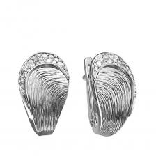 Золотые серьги с бриллиантами