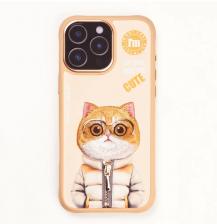 Чехол-накладка Nimmy Cool Cute 2.0/Little Hipster Man для Apple iPhone 16 Pro Max полиуретан (желтый)