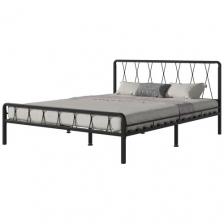 Кровать металлическая КМД 18 клэр 140 черный