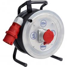 Удлинитель на катушке энаргит 380 Вольт МК1 кг 5х2,5 20 метров 1 розетка ip44 тип МК1-525-20К-3801-44