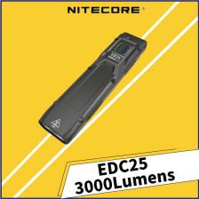 NITECORE EDC25 использует 2 x USB 20 светодиодов 3000 люмен портативный EDC фонарик встроенный аккумулятор, Type-C перезаряжаемый телефон