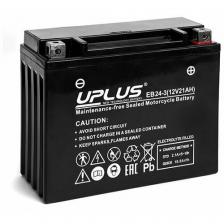 Аккумулятор мото UPLUS AGM EB24-3 21Ah 350A обратная полярность (YTX24HL-BS) 205х87х162