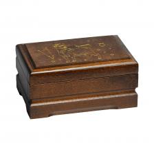Деревянная шкатулка для ювелирных украшений, знак зодиака Телец