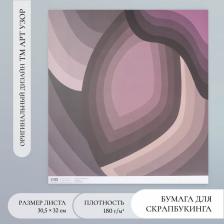 Бумага для скрапбукинга «Лепестки», плотность 180 г, 30.5x32 см
