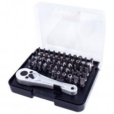 Набор бит с трещоткой CUSTOR PH PZ SL HEX TORX 51 предмет HL-51AOSBT1A34A