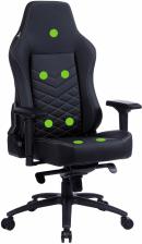 Игровое кресло Cactus черный с подголовником CS-CHR-0112BL