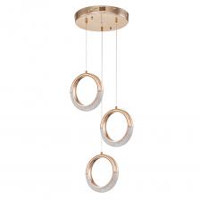 Люстра светодиодная подвесная Arte Lamp Montana 12 Вт 4000К 2 кв.м (A7777SP-3GO)
